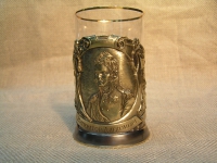 Подстаканник Император Александр I (06098) жаростойкий стакан в комплекте.